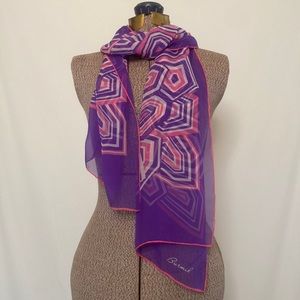 Burmel Vintage Geometric Scarf
